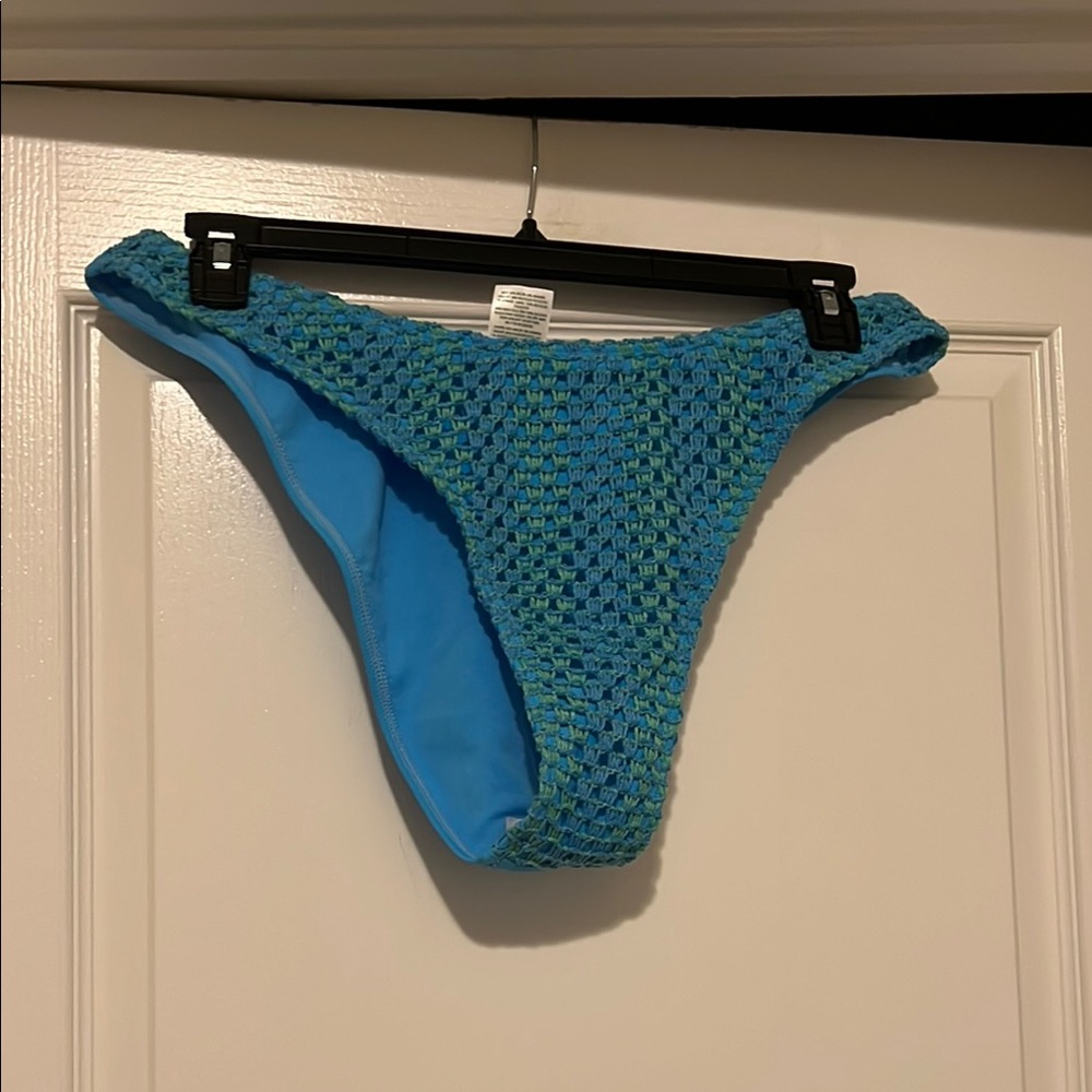 NWT Wild Fable Blue Crochet Bikini Bottom